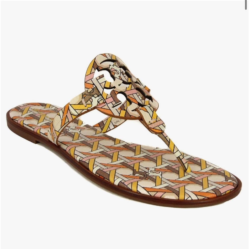 Tory Burch- Pink Caning Logo Geo